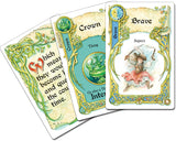 Once Upon a Time illustrated story cards featuring medieval fantasy artwork and ornate borders