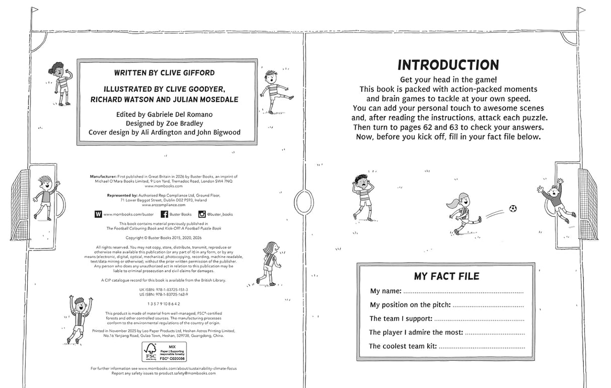 Soccer Coloring & Activity Book