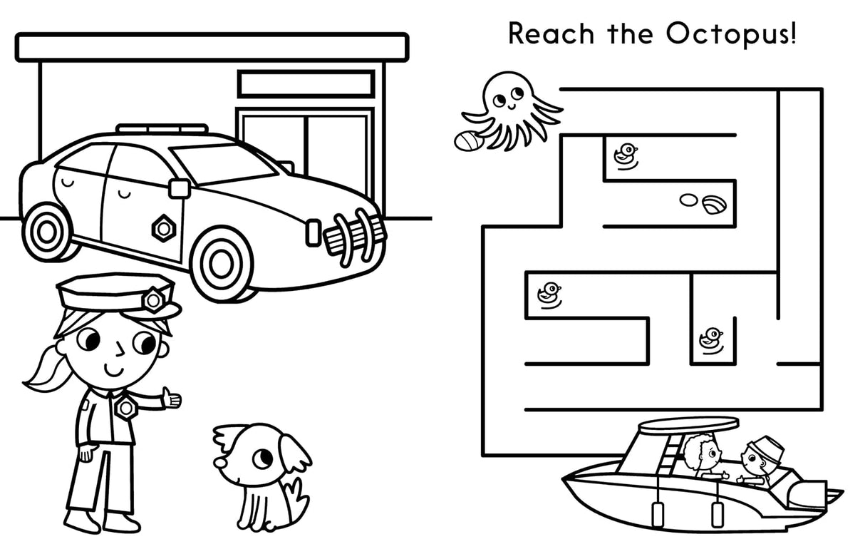 My Busy Things That Go Coloring Book
