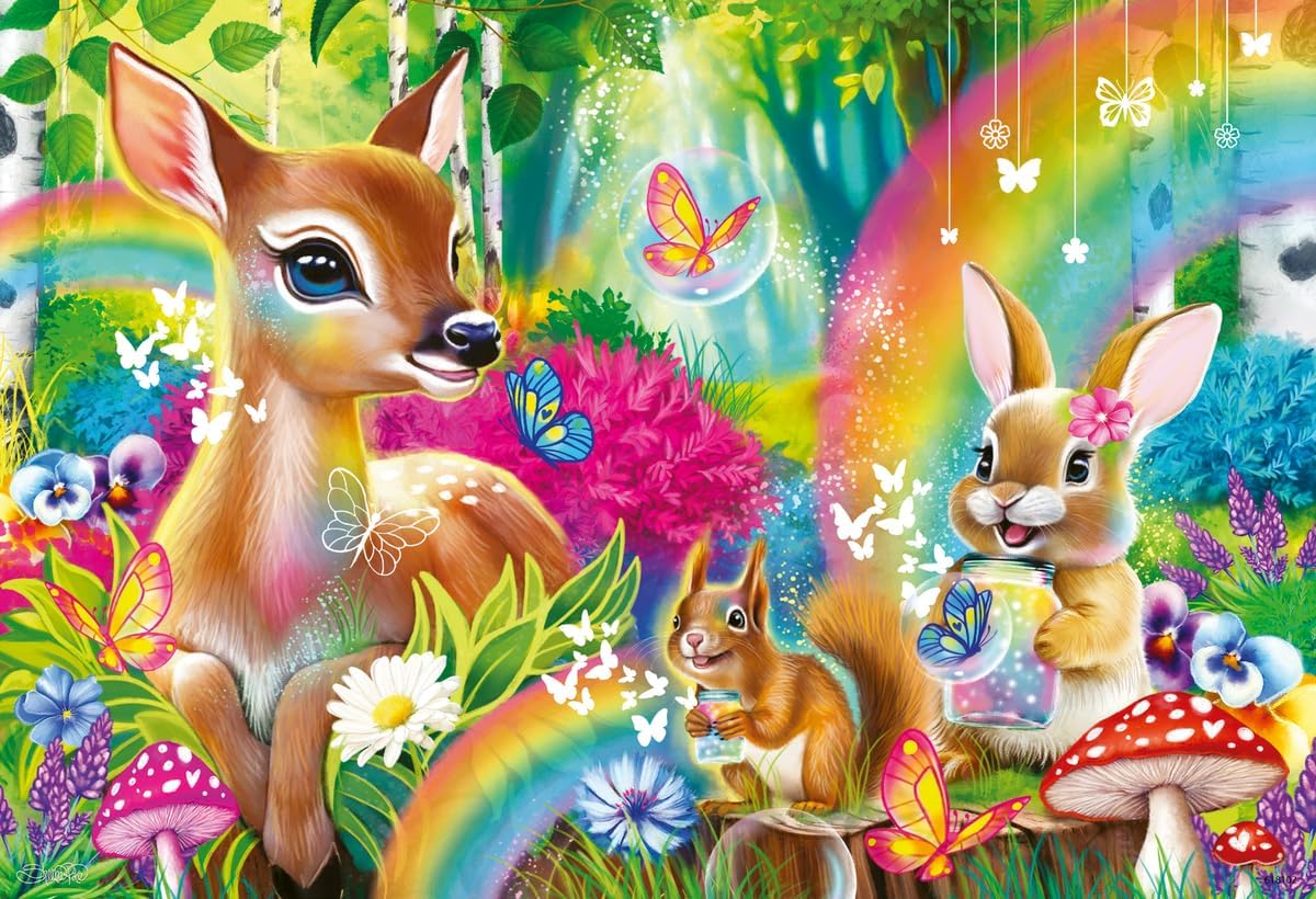 24pc Lovable Woodland Friends Puzzles