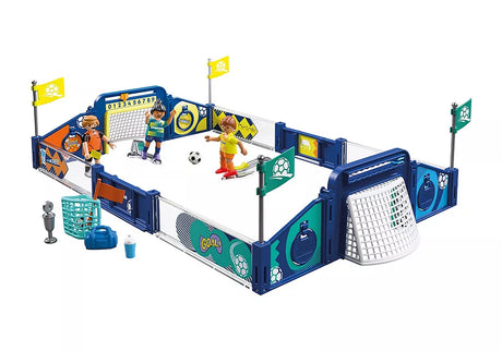My Life | Soccer Arena playset with miniature soccer players goals and colorful field accessories