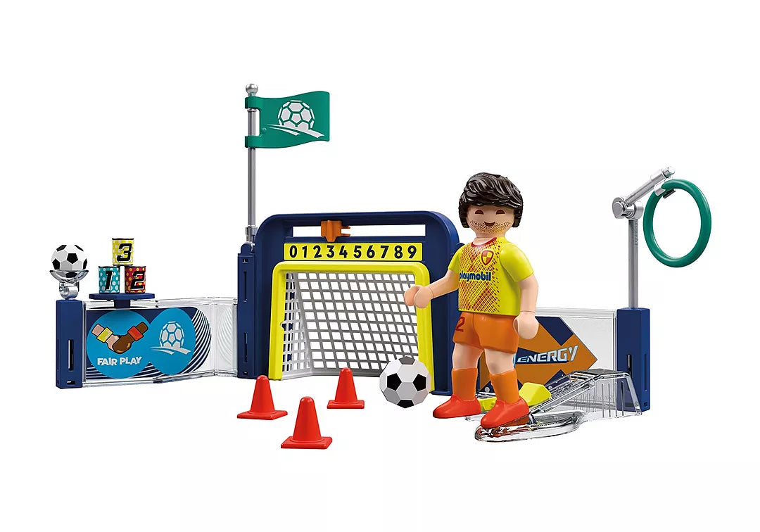 My Life | Soccer Training Station with soccer player figure goal cones ball flag and training accessories