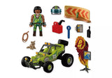 Cars | Off-Road Buggy green toy vehicle with driver figure and off road accessories