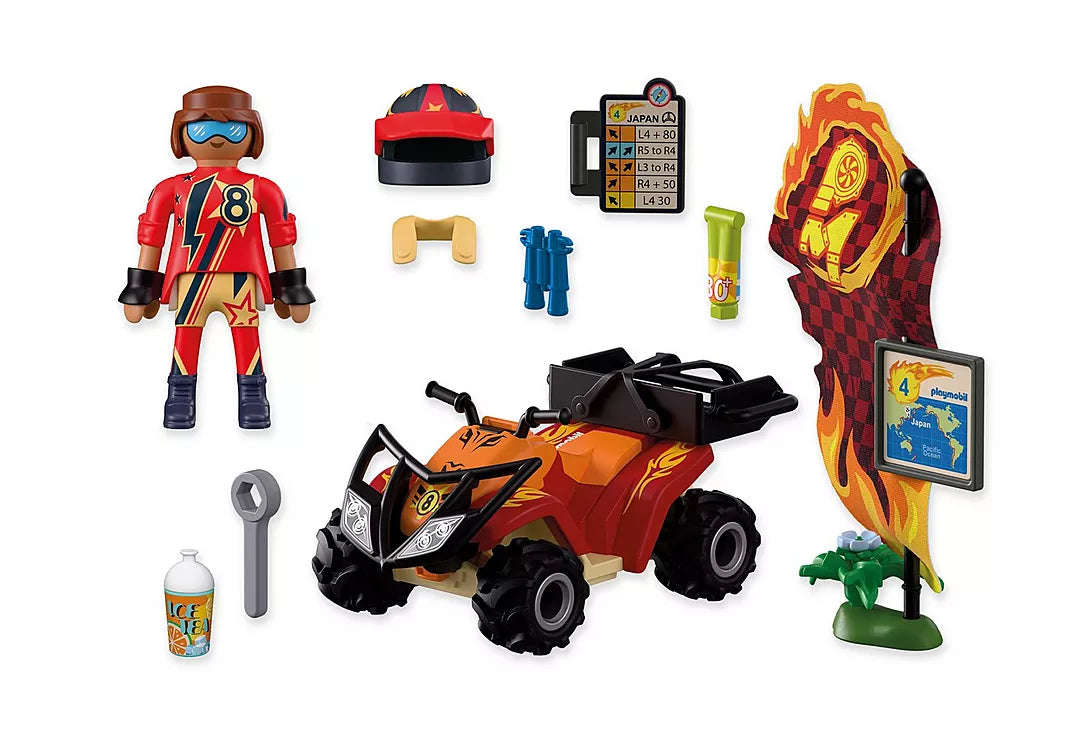 Cars | Off-Road Quad with racer figure and racing accessories