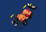 Cars | Off-Road Quad orange toy vehicle with black trailer and flame details