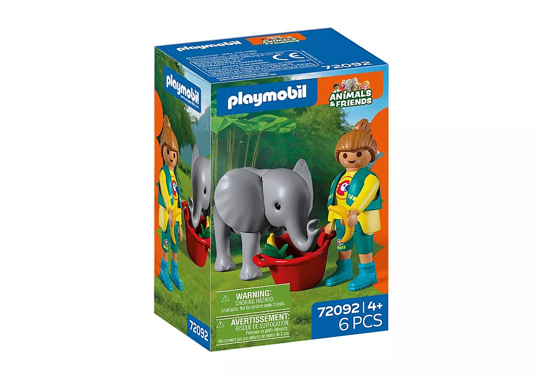 Animals & Friends | Zoo: Baby Elephant & Zookeeper