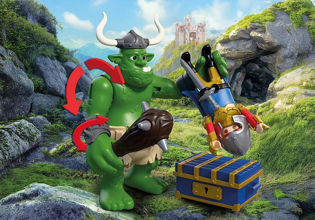 Knights | Troll with Lion Knight Treasure
