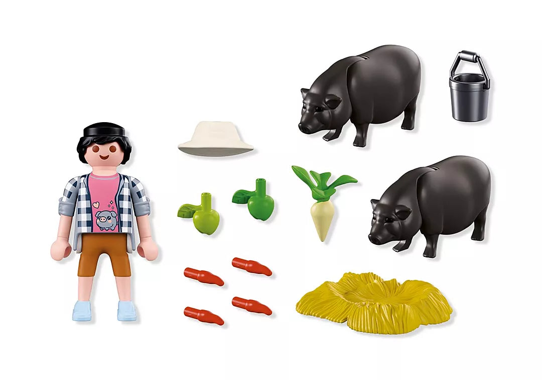 Country | Farmer with Potbellied Pigs