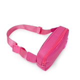 Sequin Heart Sling Bag | Hot Pink with adjustable strap and zippered compartment