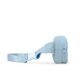 Sequin Heart Sling Bag | Blue Denim with adjustable strap and zippered compartment