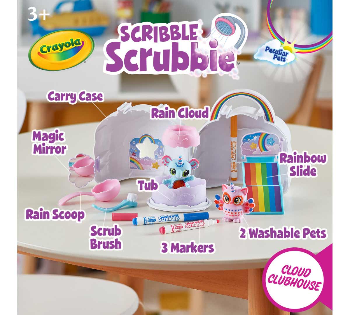 Scribble Scrubbie Peculiar Pets Cloud Clubhouse