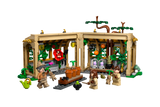 Harry Potter Hogwarts Castle Herbology Class LEGO set with greenhouse, magical plants, and minifigures in wizard classroom playset.