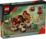 LEGO Jurassic Baby Dinosaur Dolores: Aquilops buildable figure with movable parts and plant accessory for kids 7 and up.