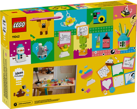 LEGO Classic Creative Happy Box with colorful bricks, fun models, and creative building ideas for kids age 5 and up.