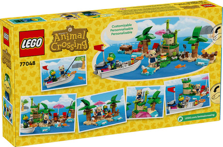 LEGO Animal Crossing Kapp'n's Island Boat Tour set with boat, island, characters, and customizable play features.