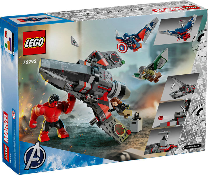 Super Heroes Marvel Captain America vs Red Hulk Battle – Treehouse