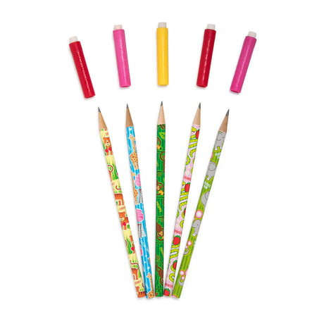 Pencil Topper Scented Animal Party pencils with reusable scented caps in assorted animal designs and fruity scents.