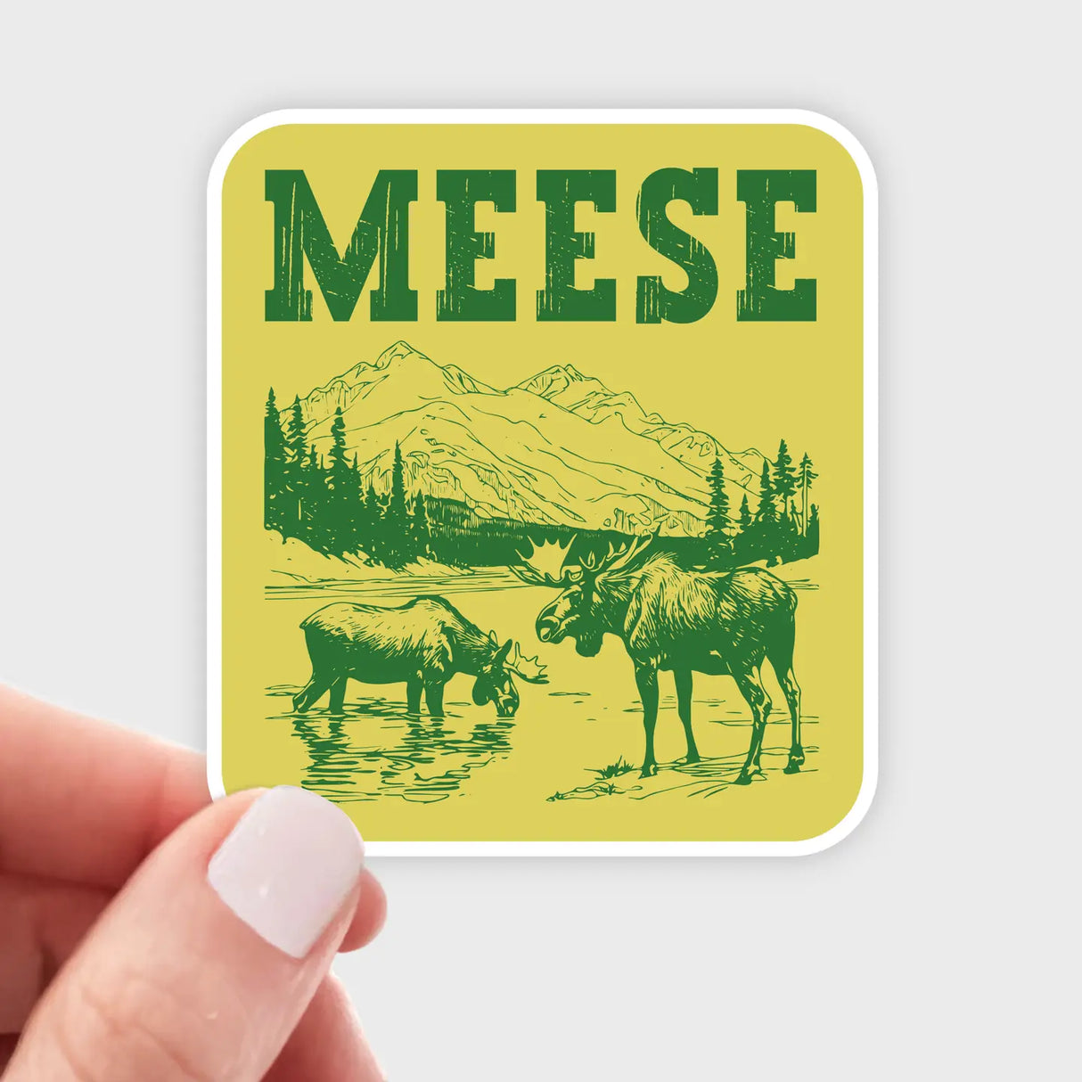 Meese Moose Sticker