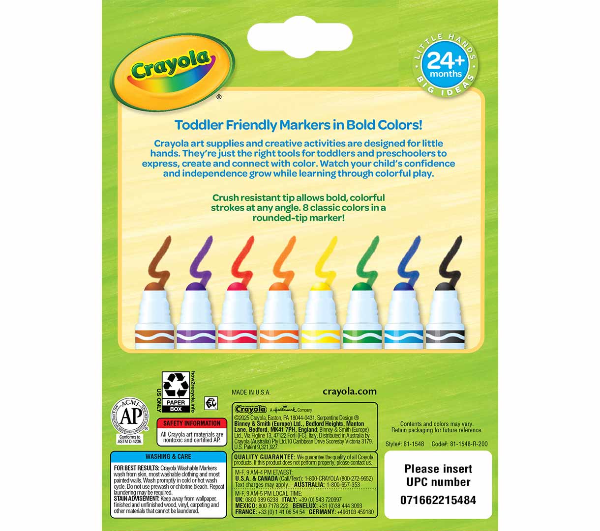 Washable Toddler Markers