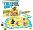 Treasure Hunt cooperative board game with illustrated pirate island game board cards tokens and dice