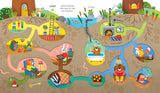 Fingertrail Mazes colorful woodland maze illustration with mice and paths for children to trace