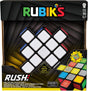 Rubik's Rush puzzle game packaging with colorful cube tiles for fast paced play