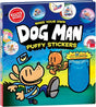 Make Your Own Dog Man Puffy Stickers book cover featuring Dog Man and a sticker making kit