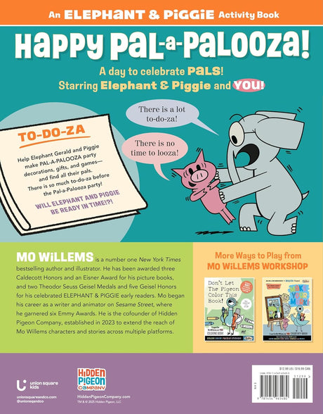 Elephant & Piggie Happy Pal-A-Palooza Activity Book