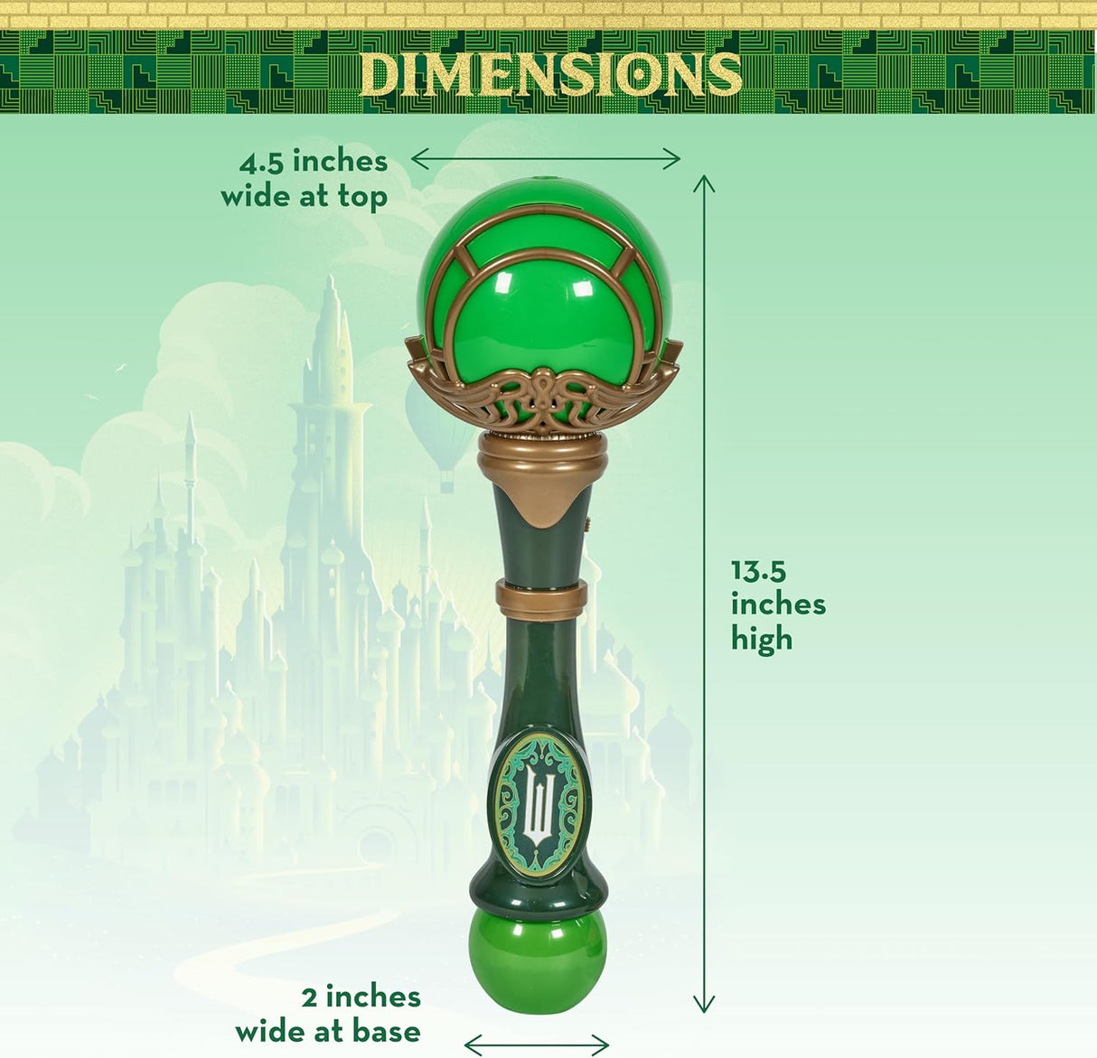 Lights & Sounds Bubble Wand | Wicked Elphaba