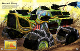 Build Your Own Sticker Book | Monster Trucks featuring a colorful mutant monster truck building sticker scene