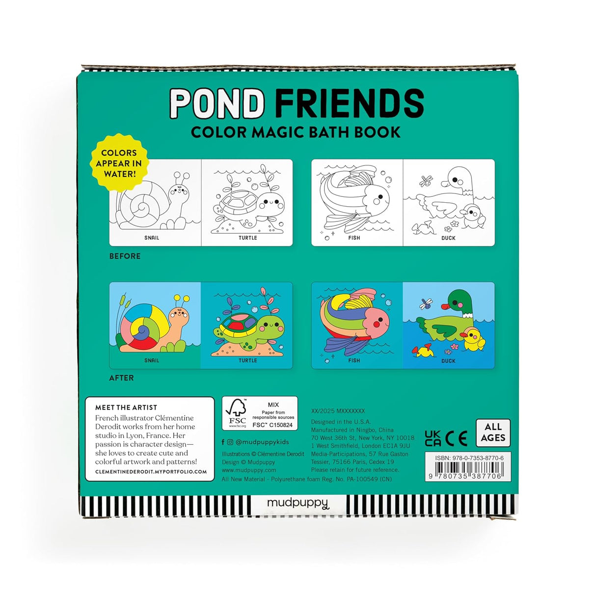 Bath Book Color Magic | Pond Friends