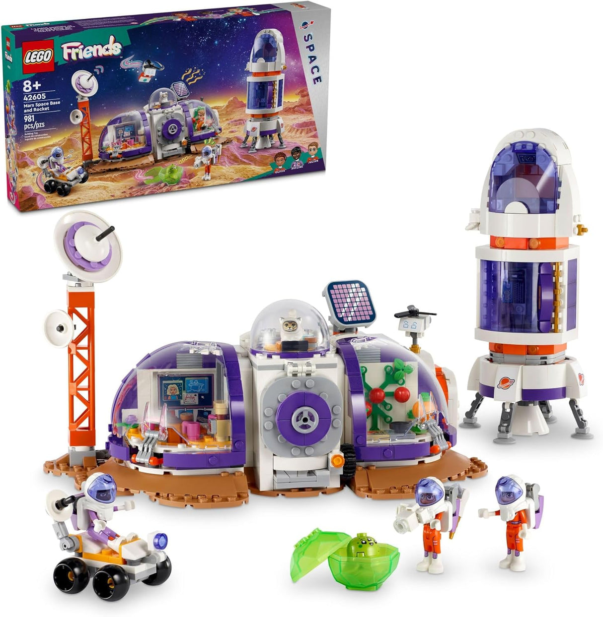 Friends Mars Space Base and Rocket