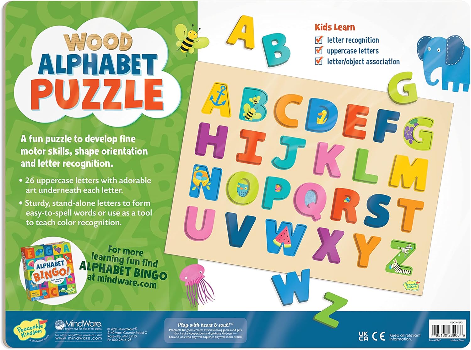 Wooden best sale letter puzzle