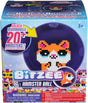 Bitzee Hamster Ball toy packaging showing pixelated hamster character with over 20 hamsters to unlock for ages 5 and up
