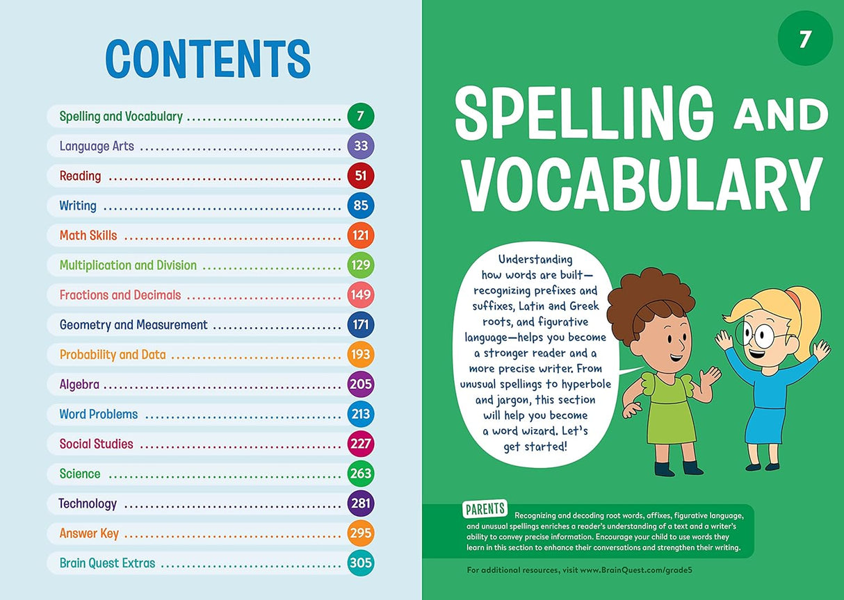 Brain Quest Workbook Grade 5