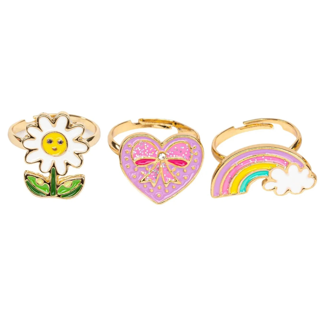 Spring Flower Ring Set