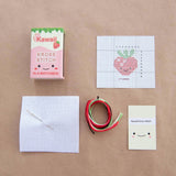 Kawaii Strawberry Cross Stitch Matchbox