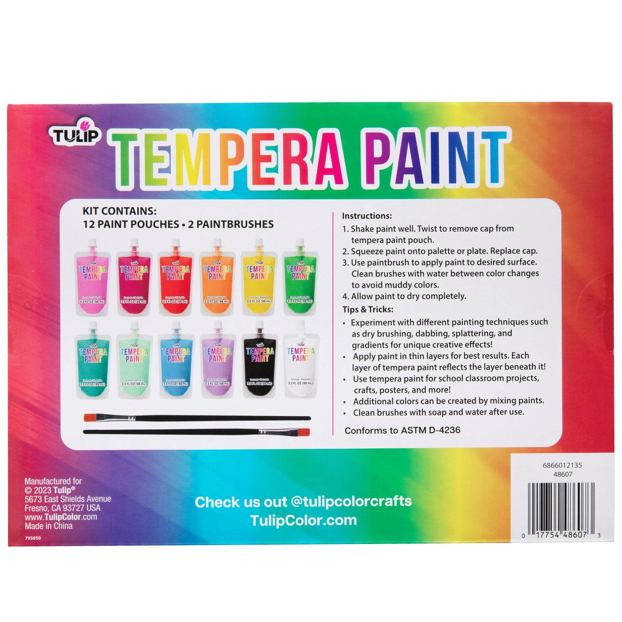 Tempera Paint 12-Color Kit