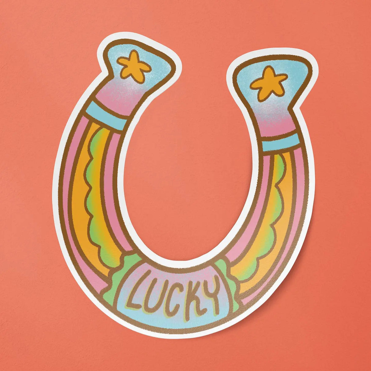Lucky Horseshoe Sticker