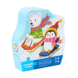12pc Sledding Fun Puzzle
