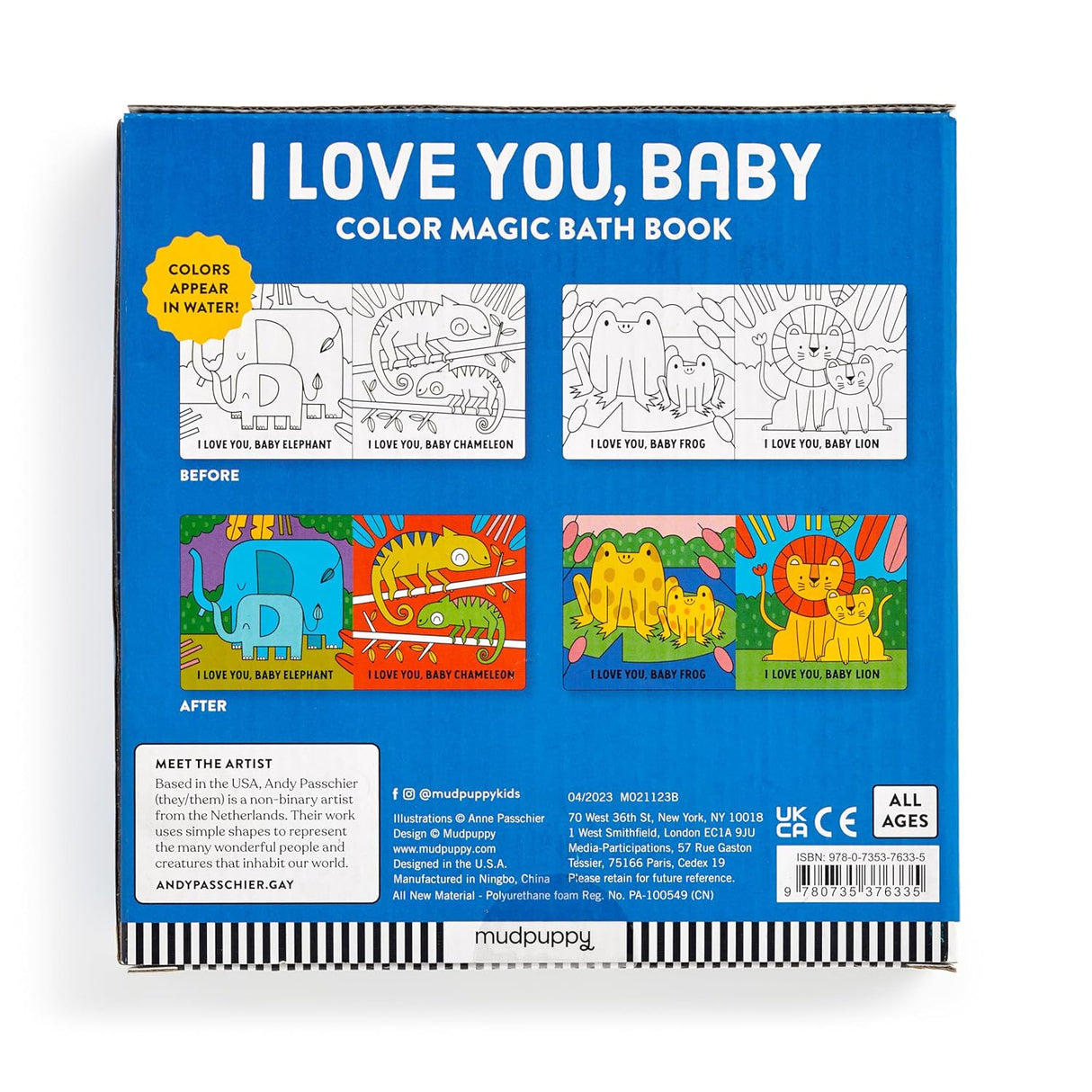 Bath Book Color Magic | I Love You, Baby