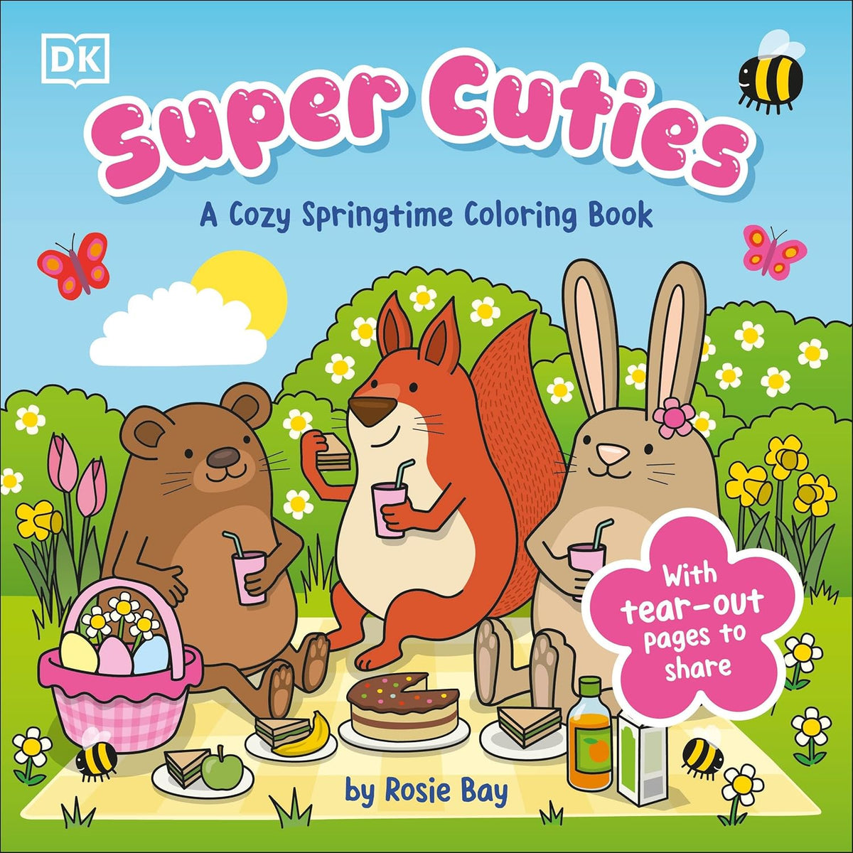 8 Springtime Super Cuties: A Cozy Springtime Coloring Book – Treehouse Toys