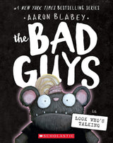 Cover of The Bad Guys #18: Look Who's Talking featuring a cartoon rat character with large eyes against a black background.