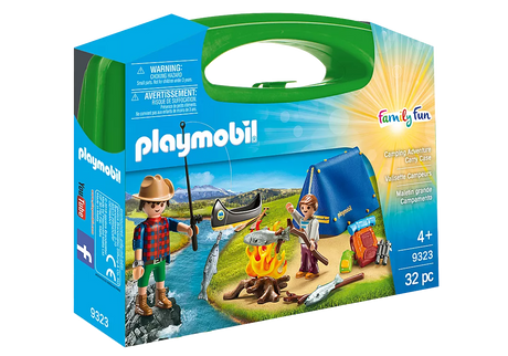 My Life | Camping Adventure Carry Case package showing camping figures and outdoor accessories