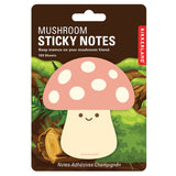 Sticky Notes | Mushroom package with smiling pink spotted mushroom design and 100 adhesive sheets