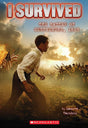 I Survived the Battle of Gettysburg 1863 #7 book cover showing a boy running through a Civil War battlefield