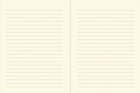 Open pages of Capybara Life Journal showing lined, creamy 120 gsm acid-free archival quality paper for writing and notes.