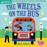 Indestructibles: The Wheels On the Bus features a bright bus illustration with children and adults riding and waving.