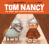 Tom Nancy The Sheep Who Swapped Brains with a Boy book cover featuring a sheep and boy