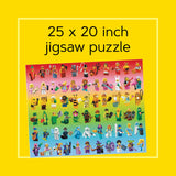 1000pc Lego Rainbow Minifigure Puzzle